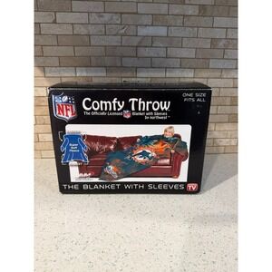 miami  dolphins NFL Huddler Comfy Soft Fleece Throw With Sleeves Northwest